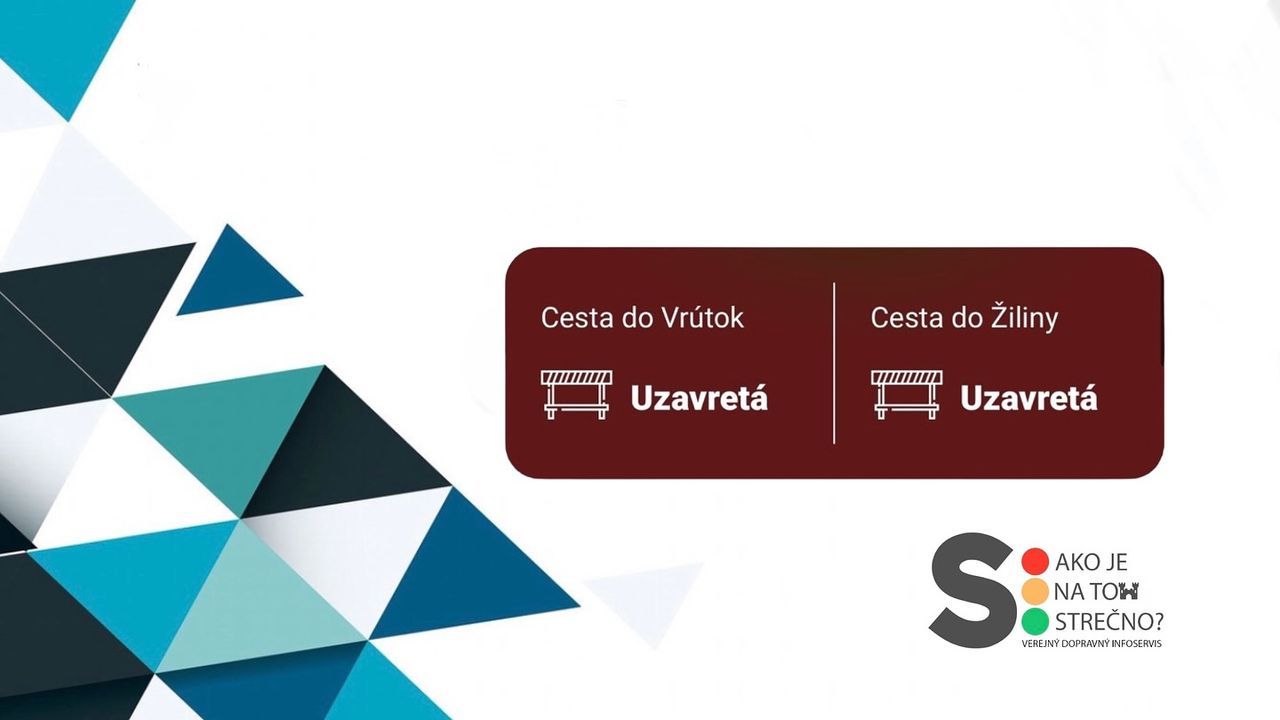 Obrázok k článku Uzávierka štátnej cesty I/18 medzi Dubnou skalou a Strečnom: Víkendové obmedzenia od soboty 7:00 do nedele 19:00