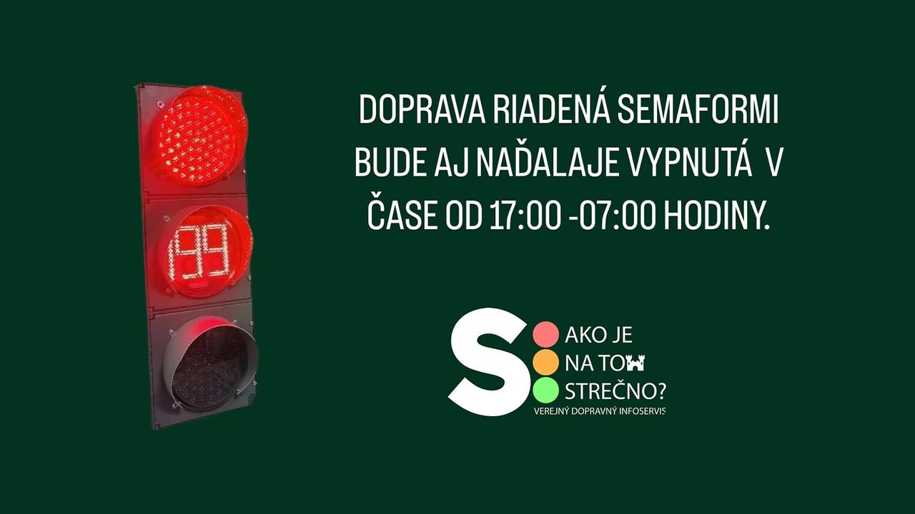 Obrázok k článku Doprava semaformi: Informácia o vypínaní semaforov od 17:00 do 07:00 hod. potvrdená až do odvolania