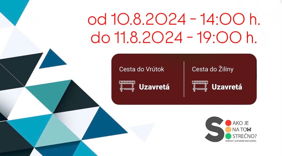 Obrázok k článku Zajtra začína uzávierka cesty popod hrad Strečno!