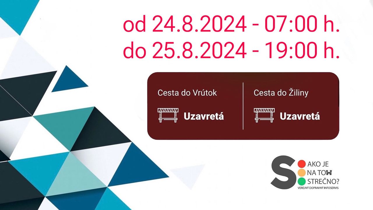 Obrázok k článku Cesta uzatvorená počas víkendu